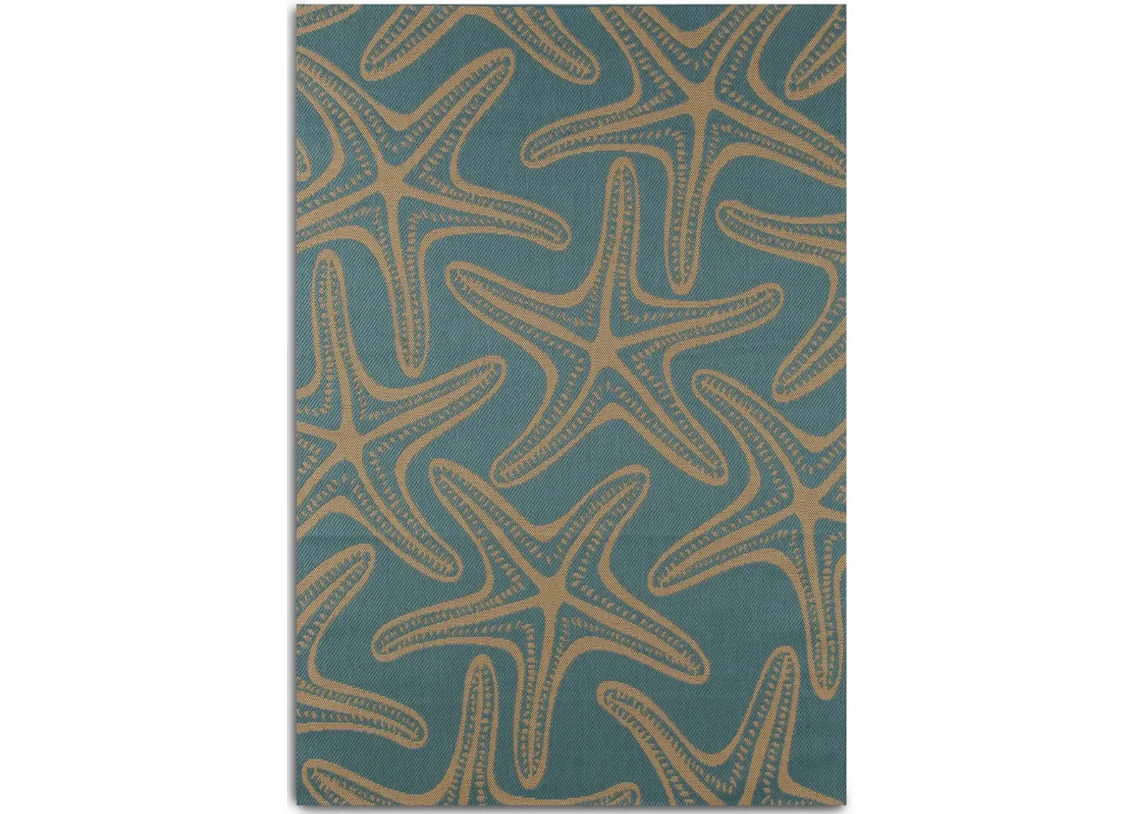 Starfish Indoor/Outdoor 4' X 6' Area Rug - Blue