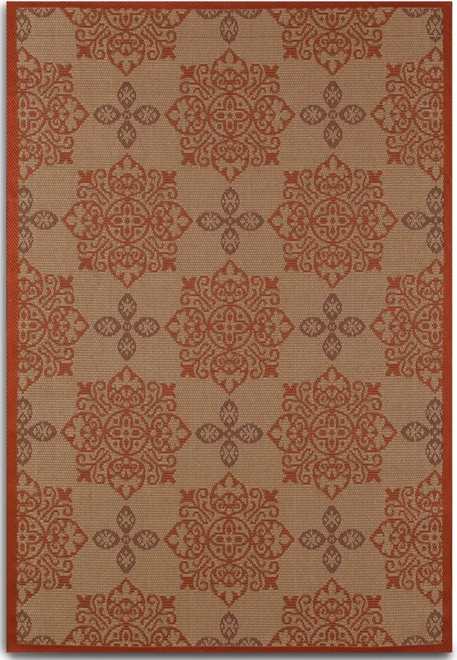 Knot Indoor/Outdoor 8' X 10' Area Rug - Red