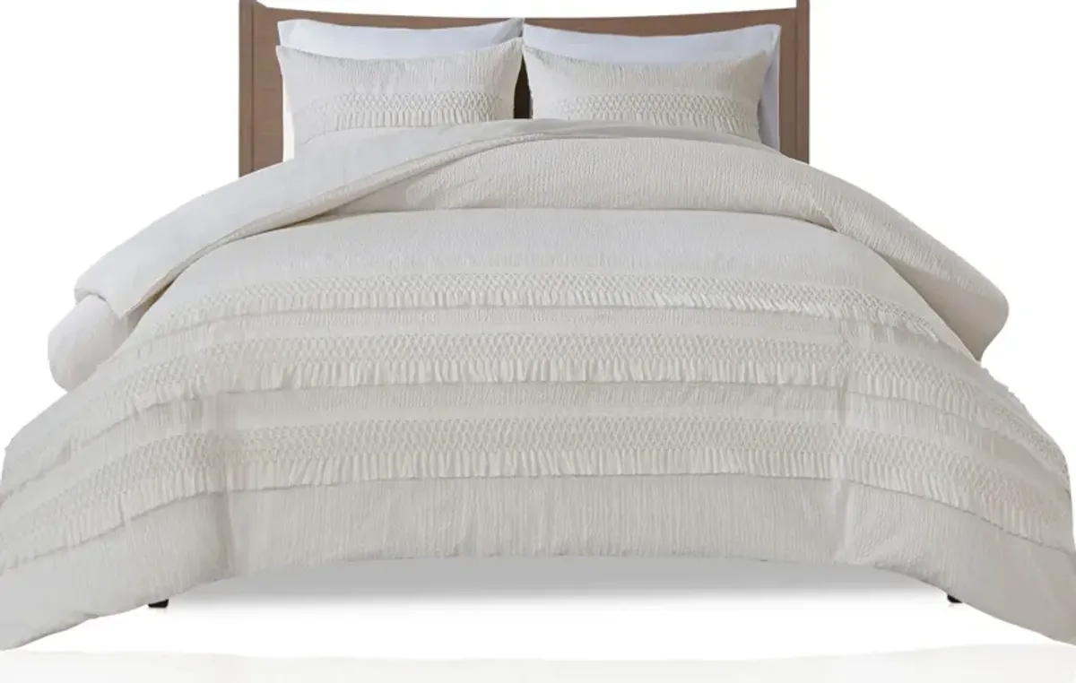 Alden Full/Queen Comforter Set - Ivory