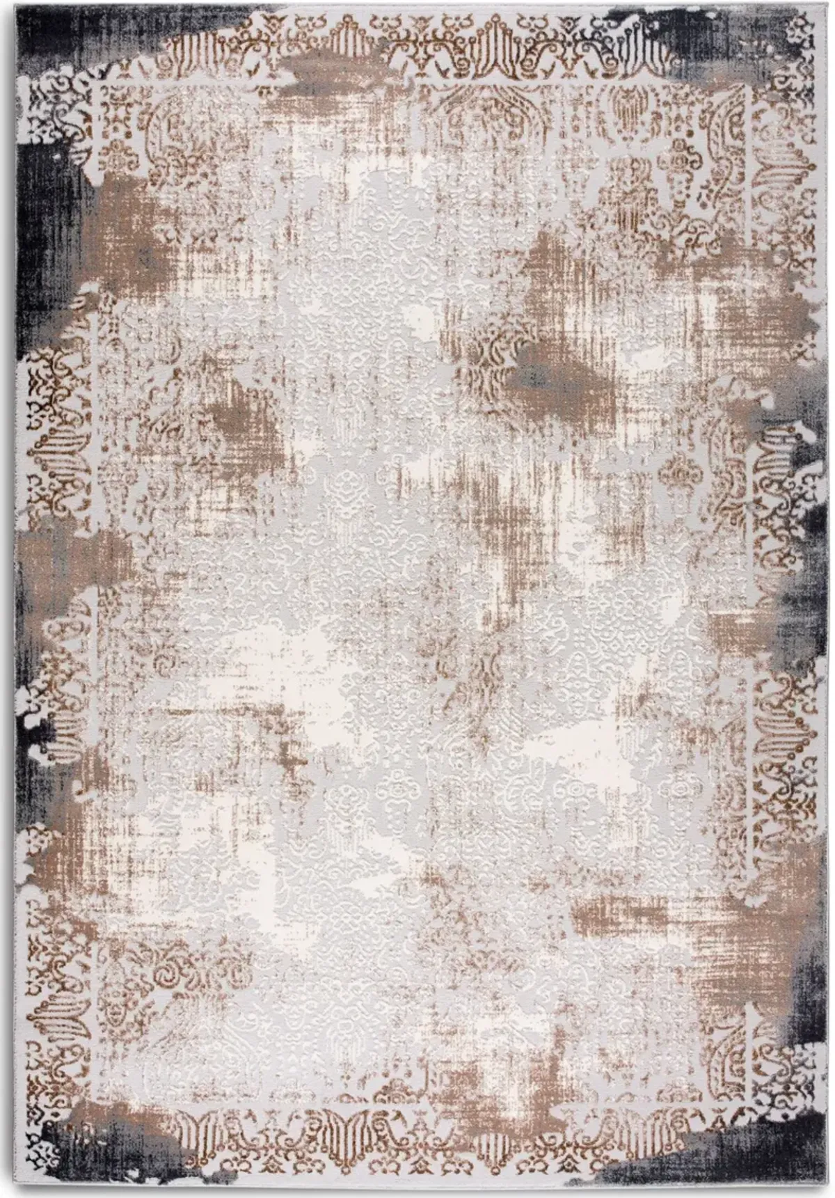 Distress 5' X 8' Area Rug - Beige