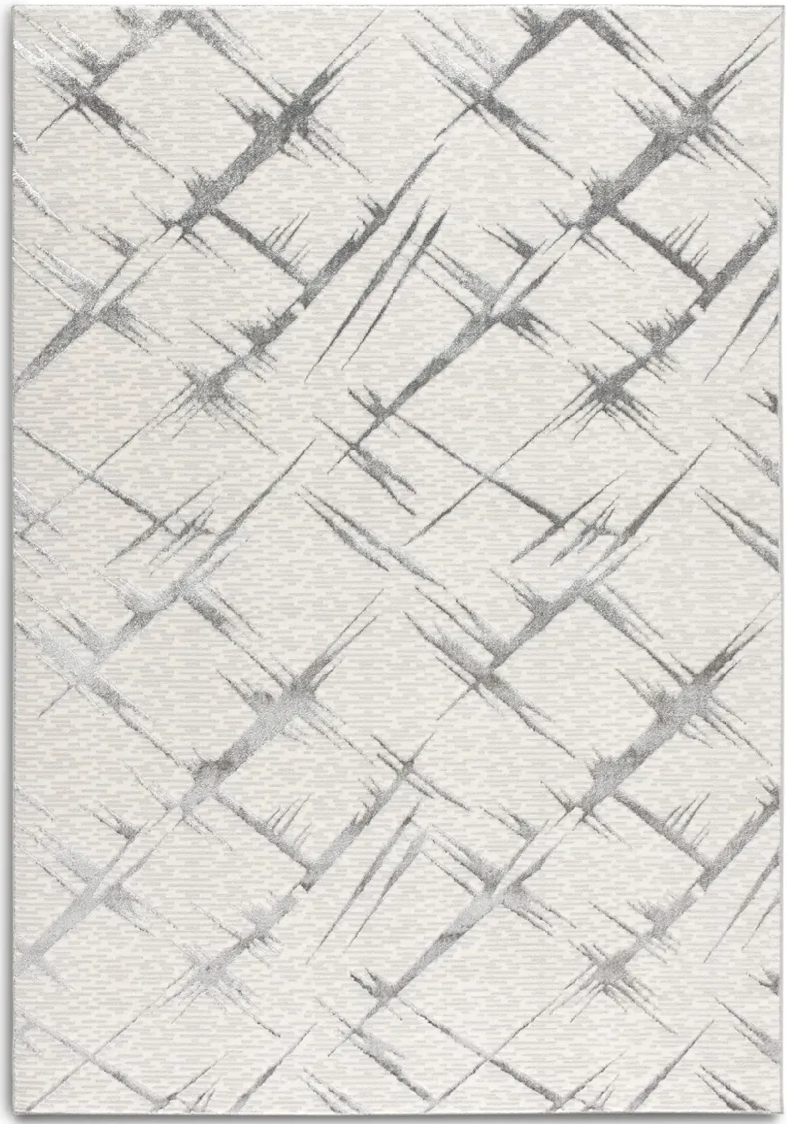 Obstruct 5' X 8' Area Rug - Gray