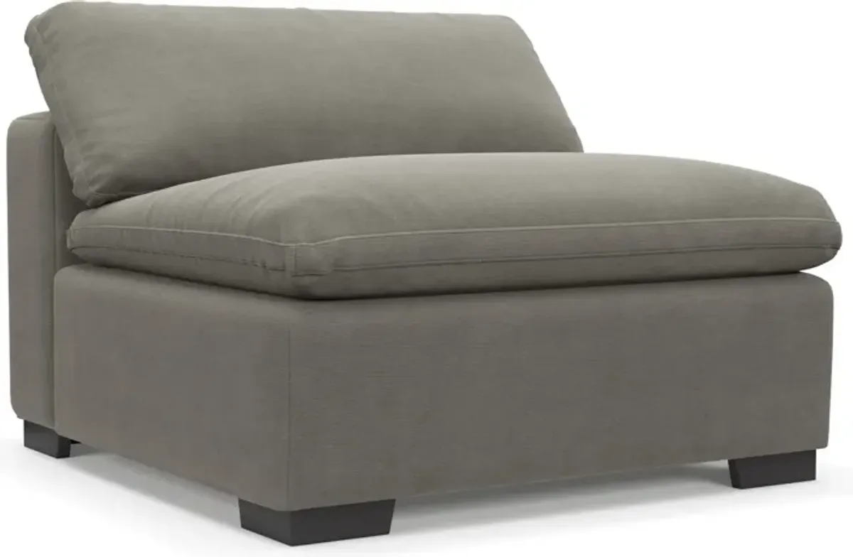 Plush Core Comfort Armless Chair-Abington Fog