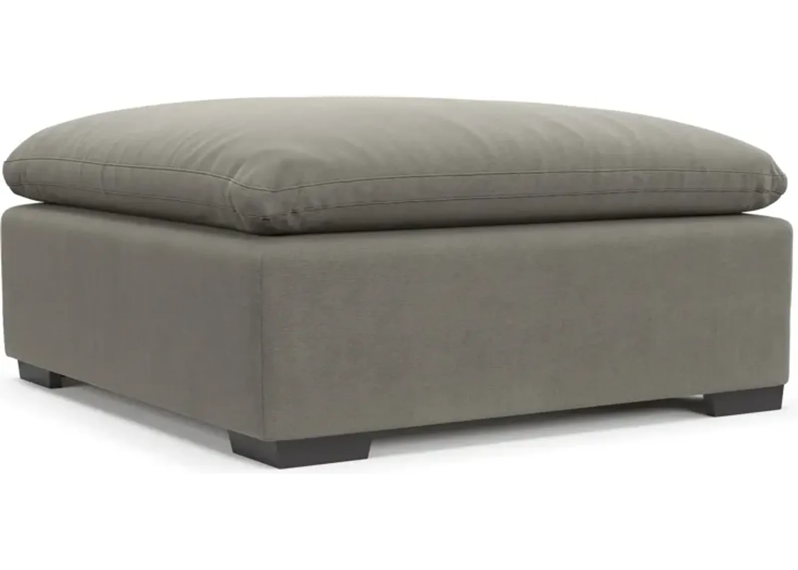 Plush Core Comfort Ottoman - Abington Fog