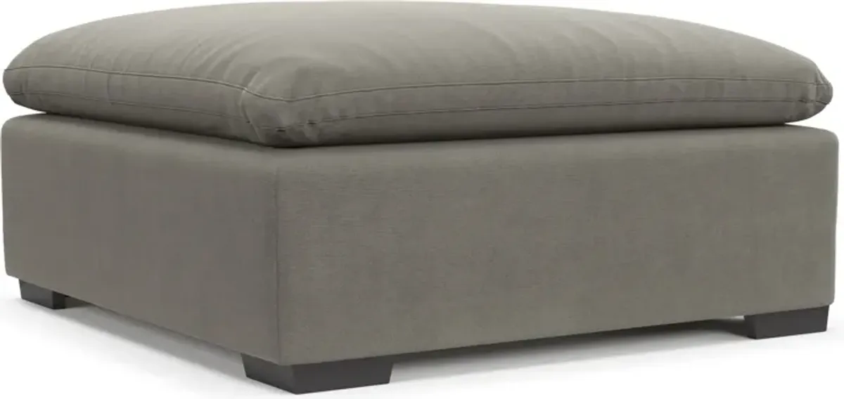 Plush Core Comfort Ottoman - Abington Fog