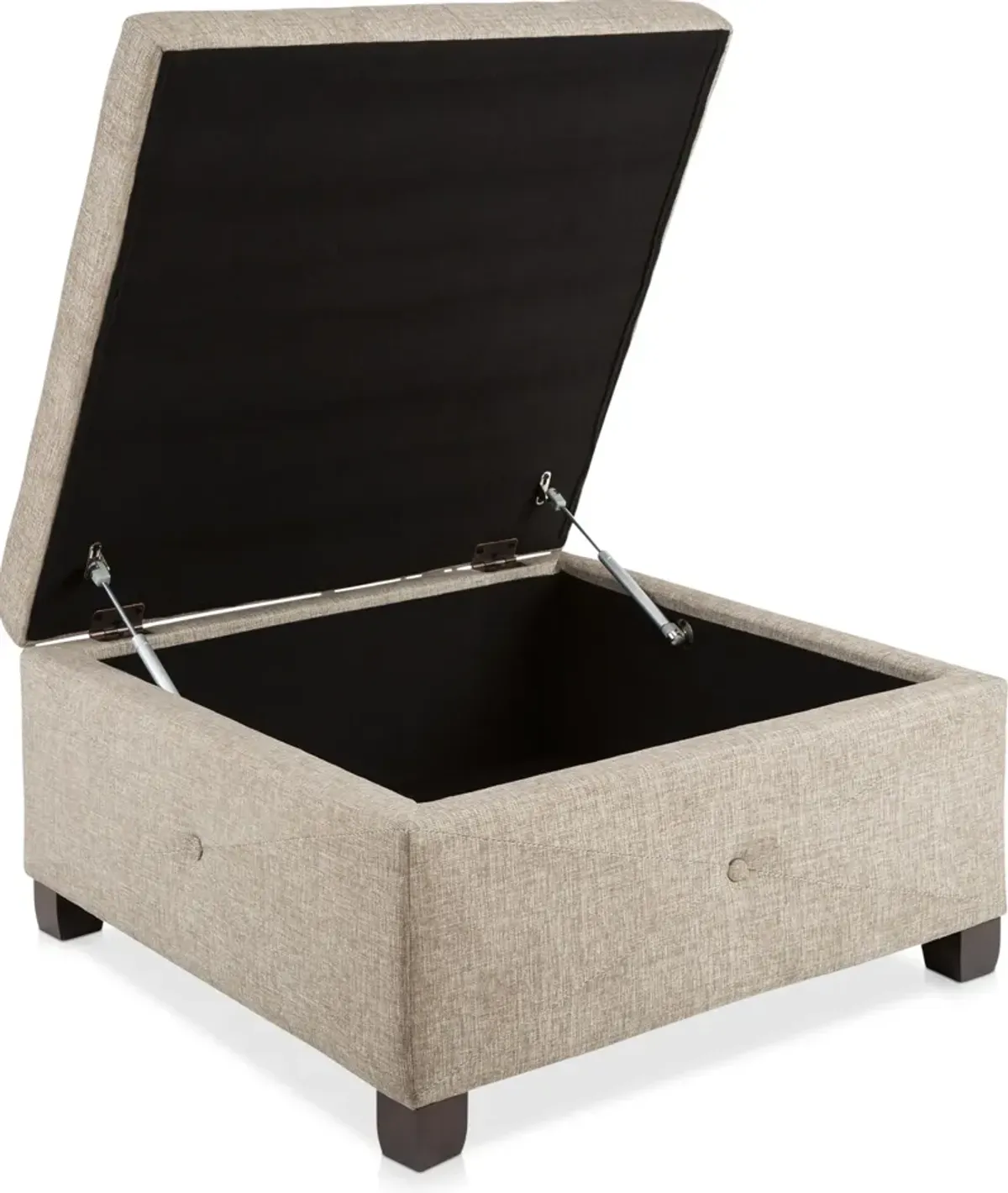 Perris Storage Ottoman - Sand