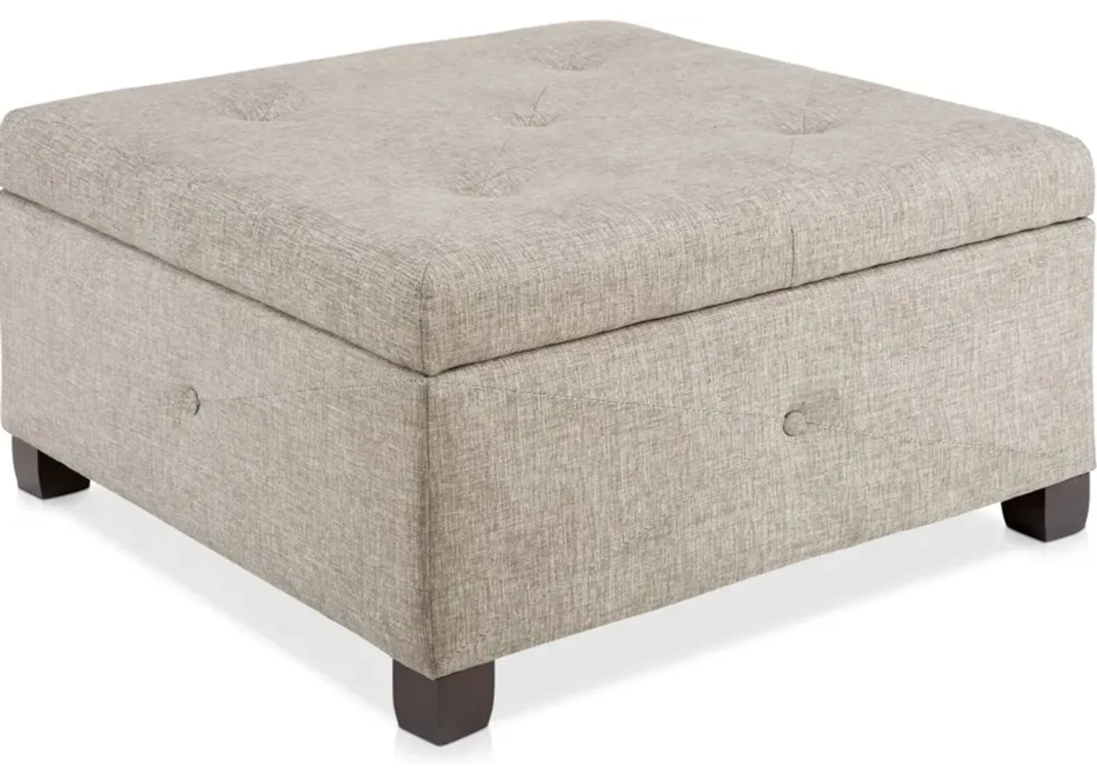 Perris Storage Ottoman - Sand