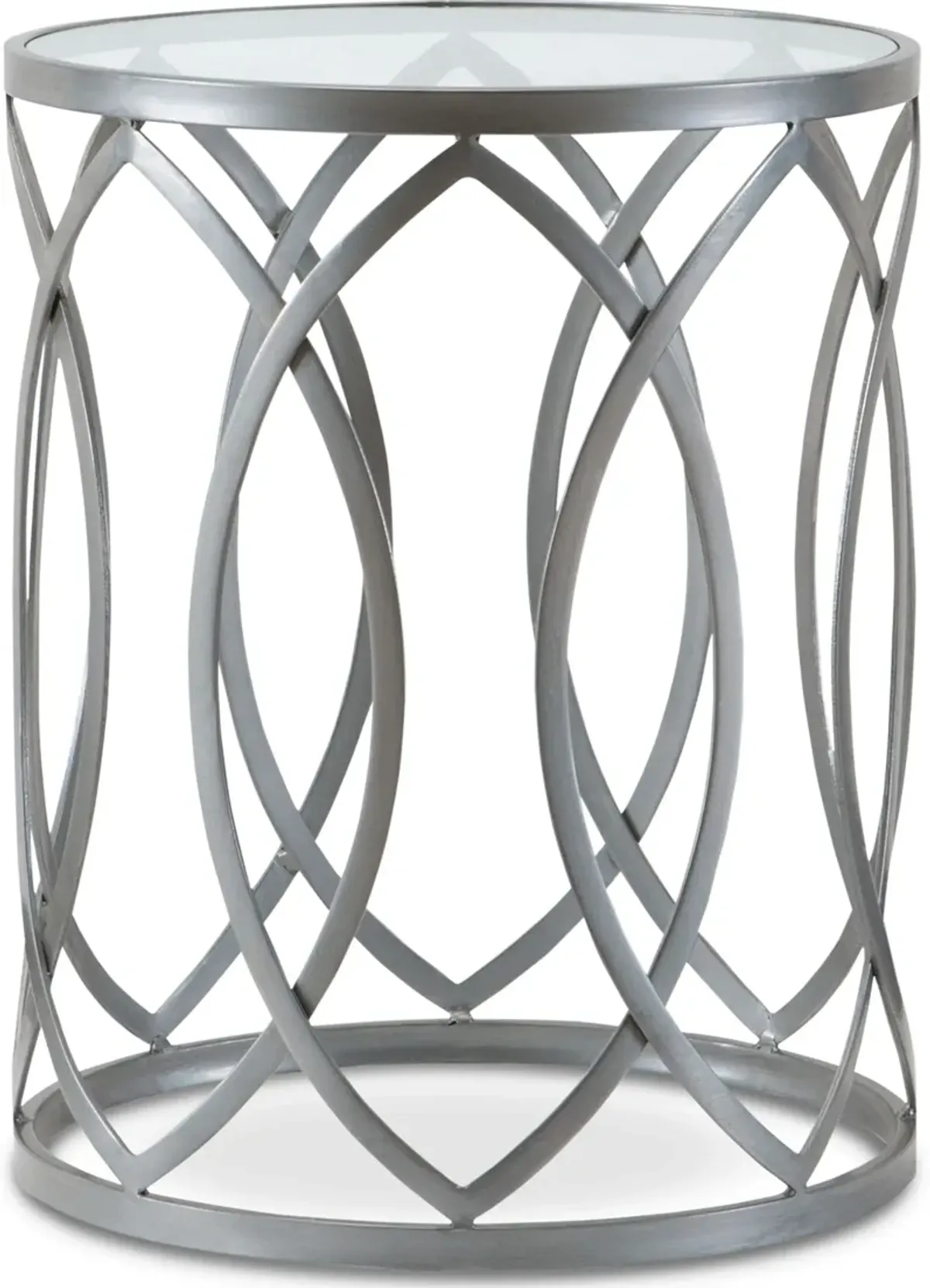 Clemente Accent Table - Silver