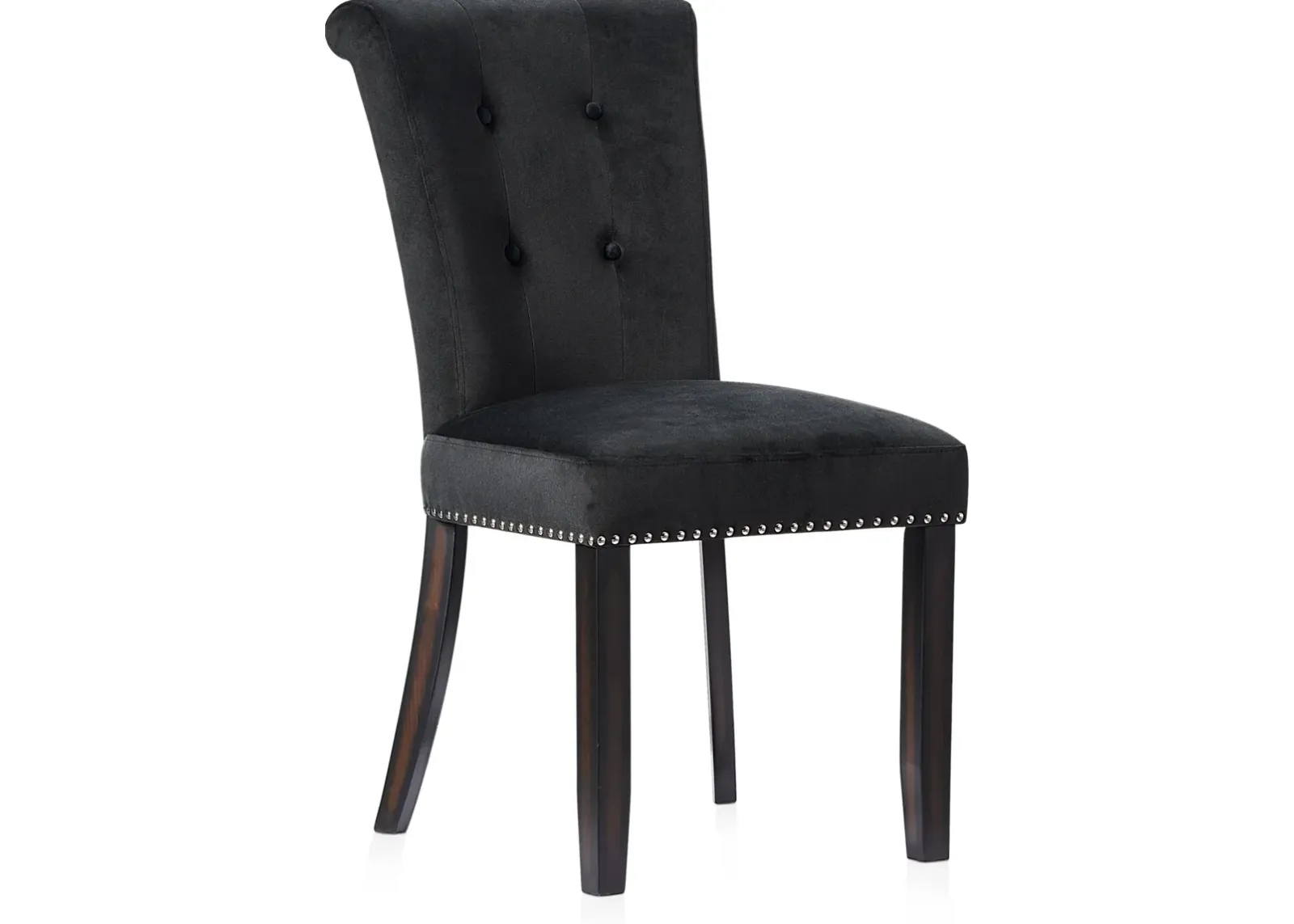 Phoebe Dining Chair - Black Velvet