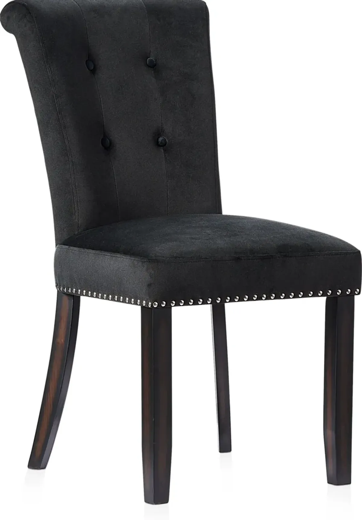 Phoebe Dining Chair - Black Velvet