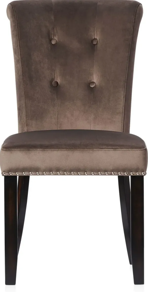 Phoebe Dining Chair - Taupe Velvet