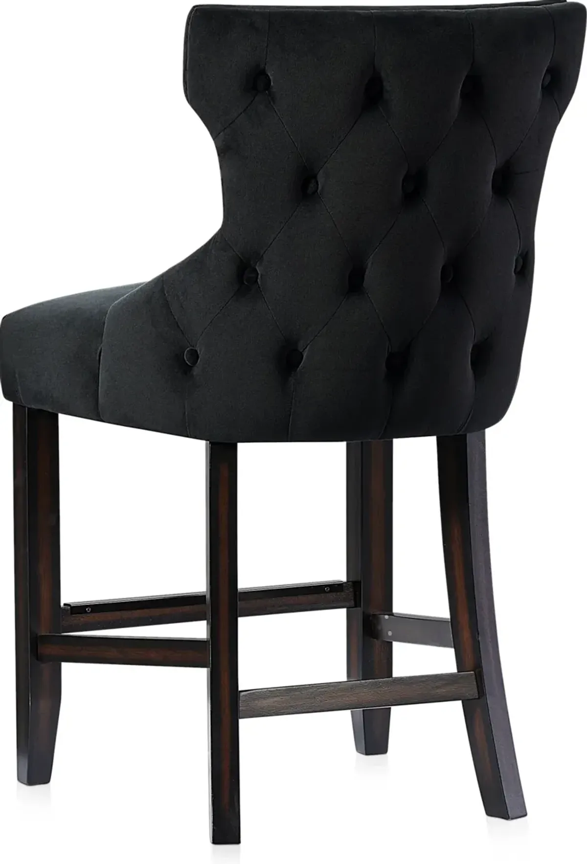 Stella Counter-Height Stool - Black Velvet