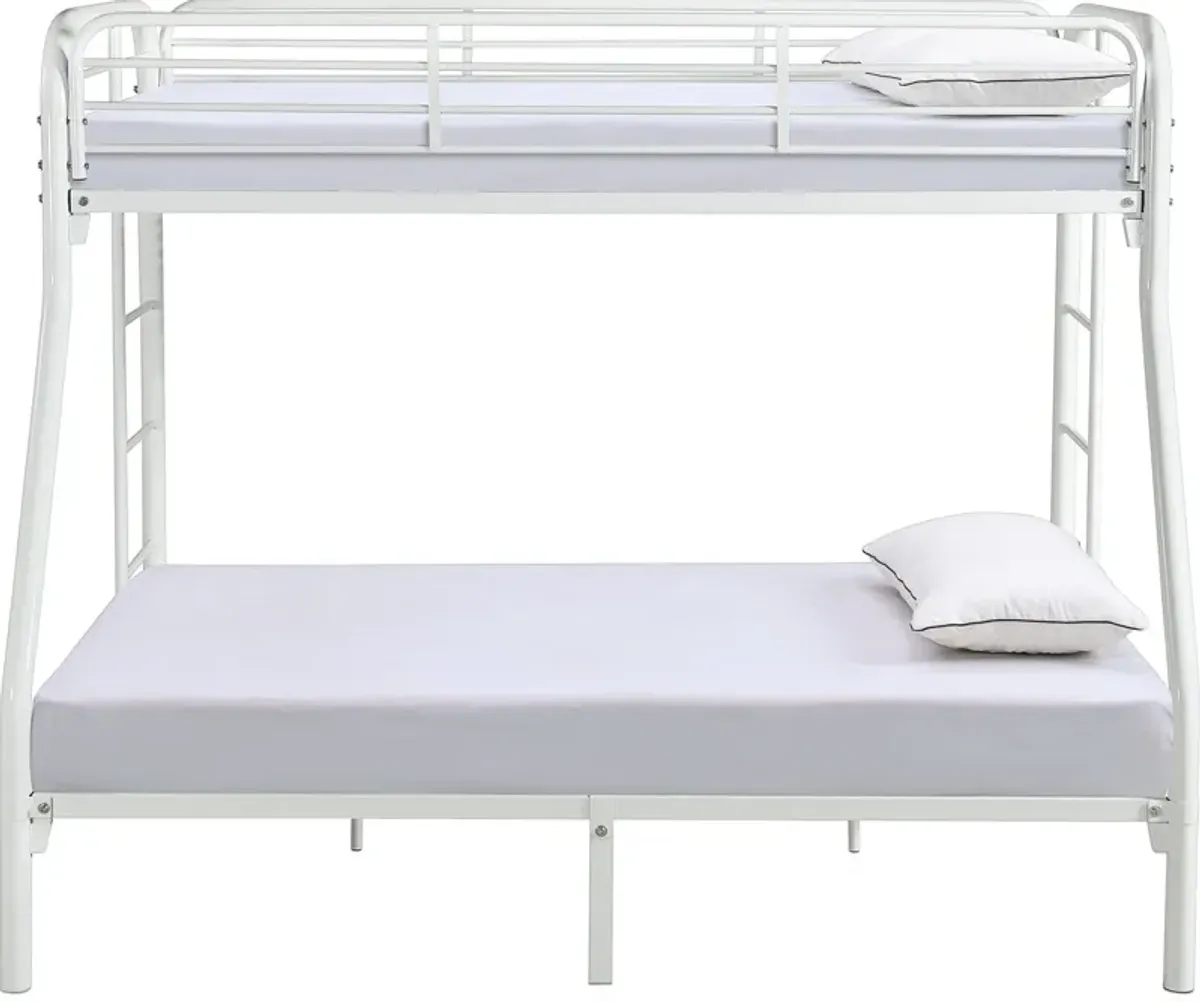 Champ Twin over Full Bunk Bed - White