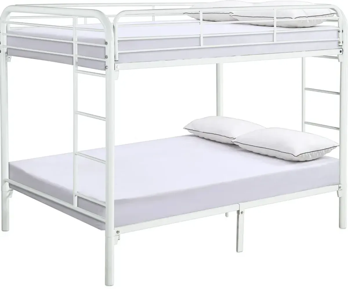 Champ Full over Full Bunk Bed - White