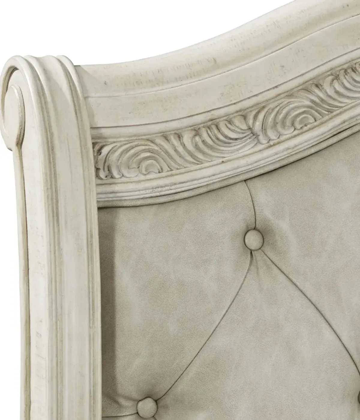 Tuscany Queen Sleigh Bed - Alabaster