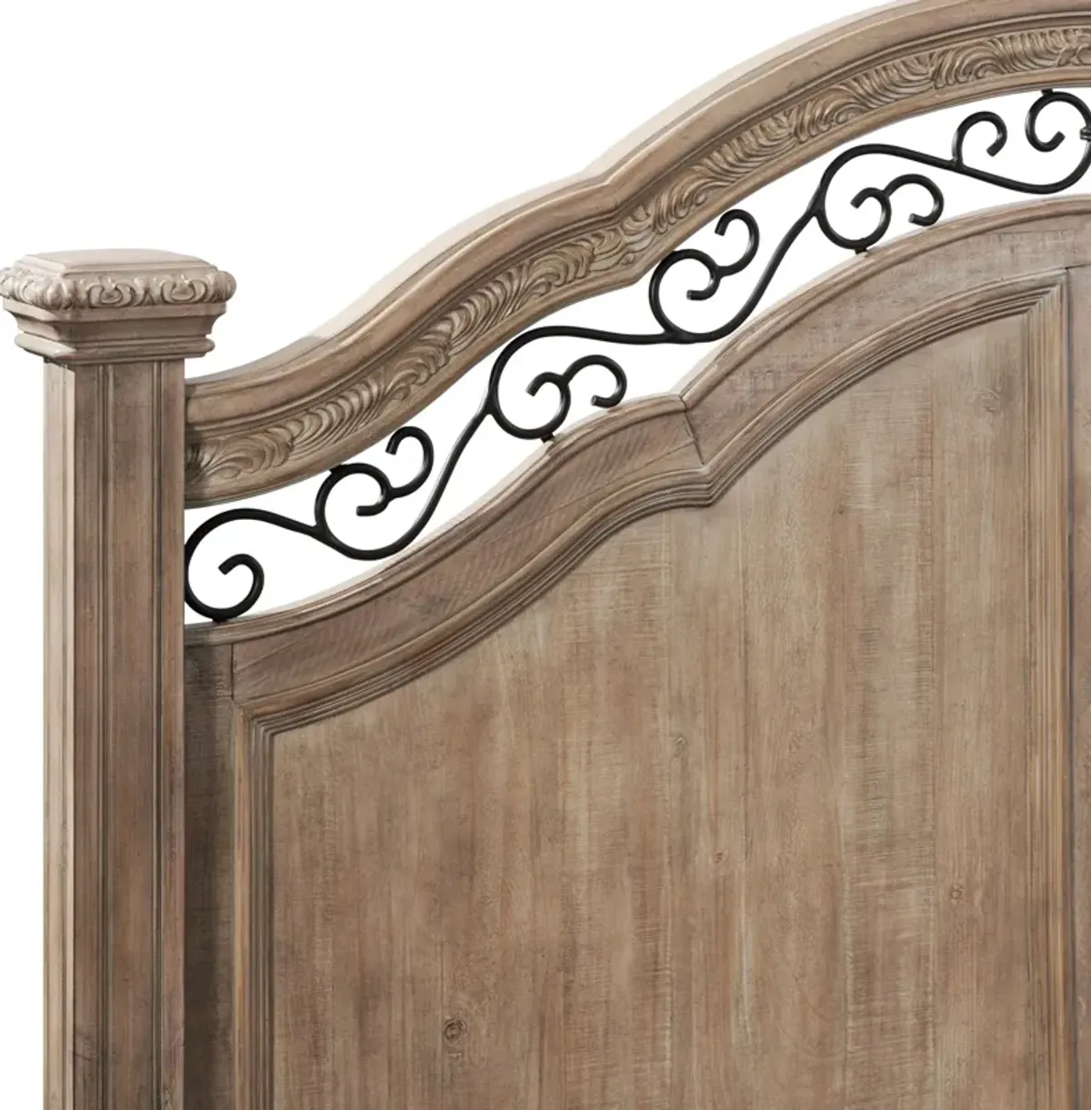 Tuscany King Panel Bed - Taupe