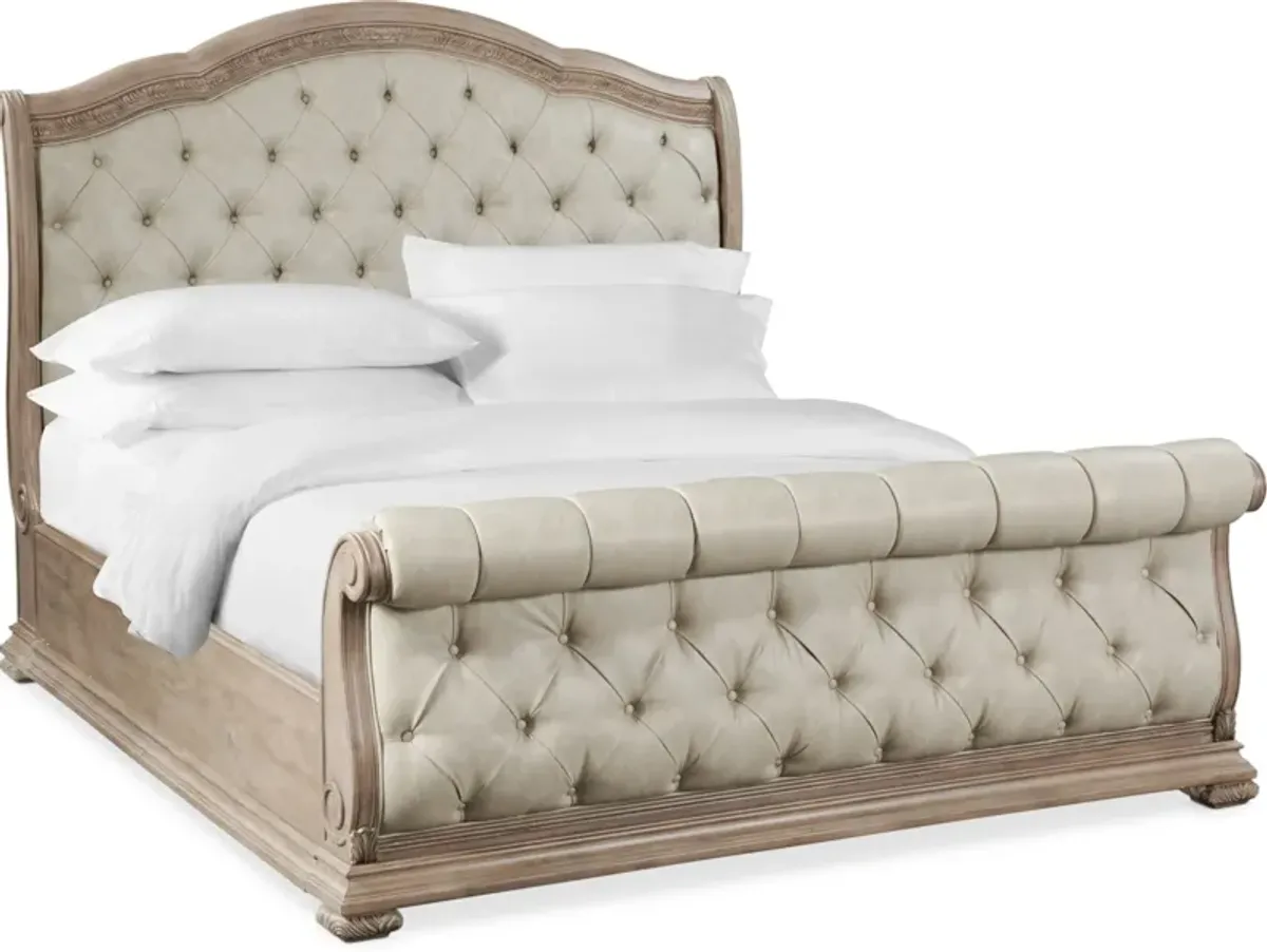 Tuscany King Sleigh Bed - Taupe