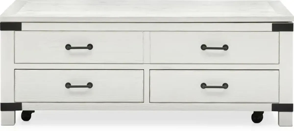 Brooke Harbor Coffee Table - White