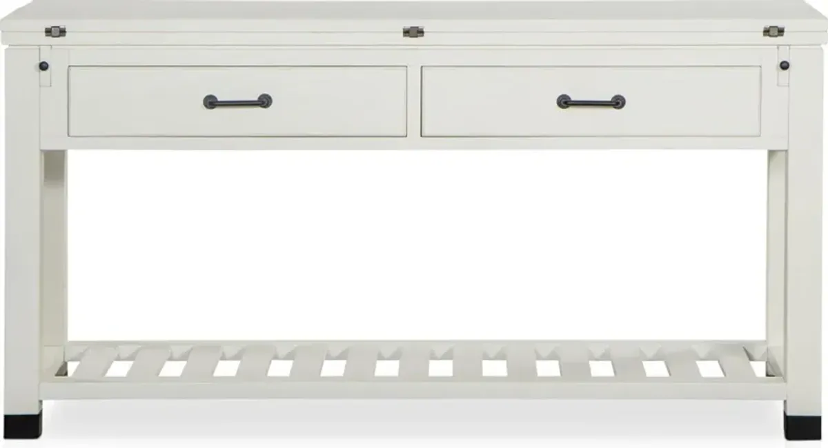 Brooke Harbor Sofa Table - White