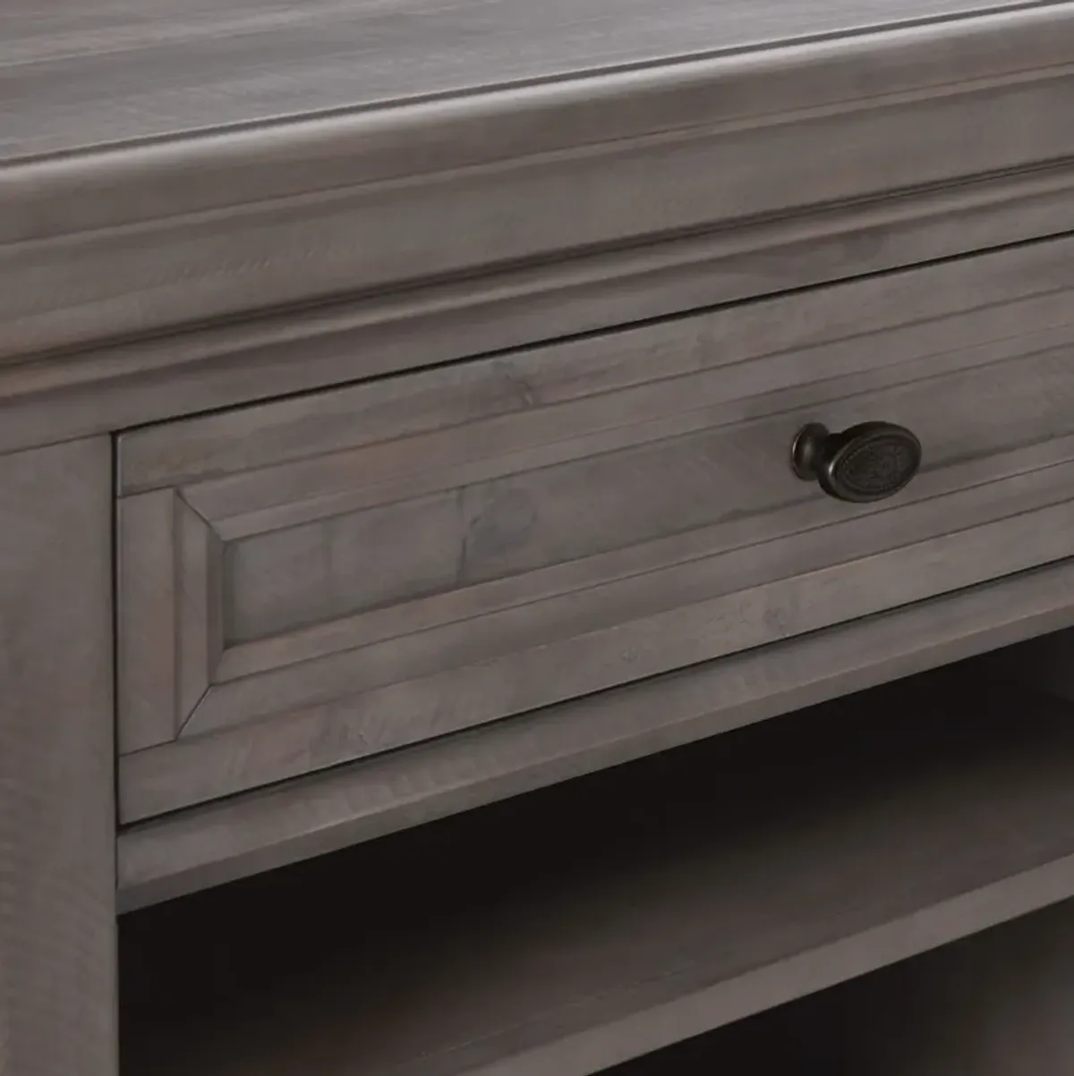 Charthouse 84" Fireplace TV Stand - Gray