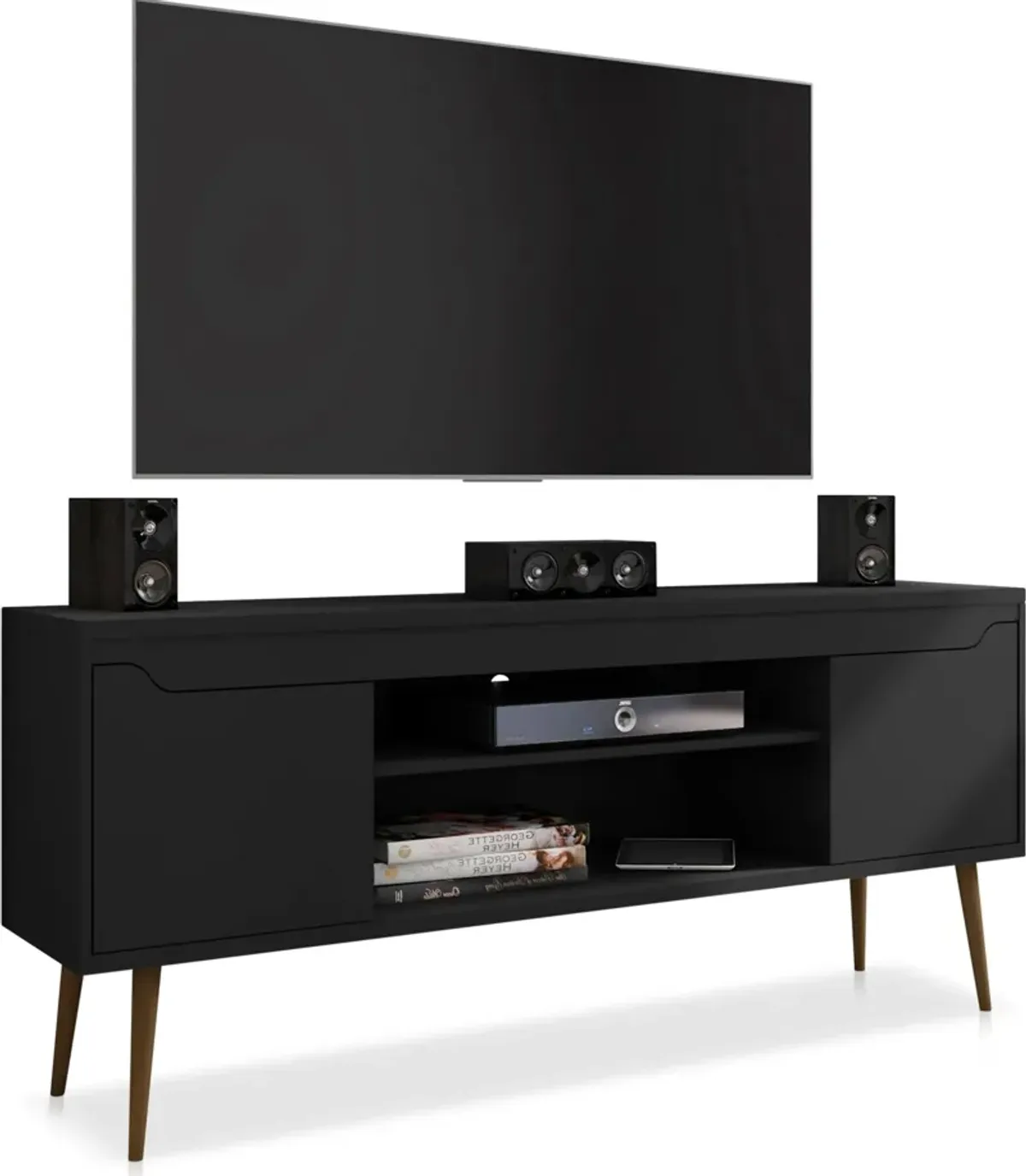 Columbia 63" TV Stand - Black