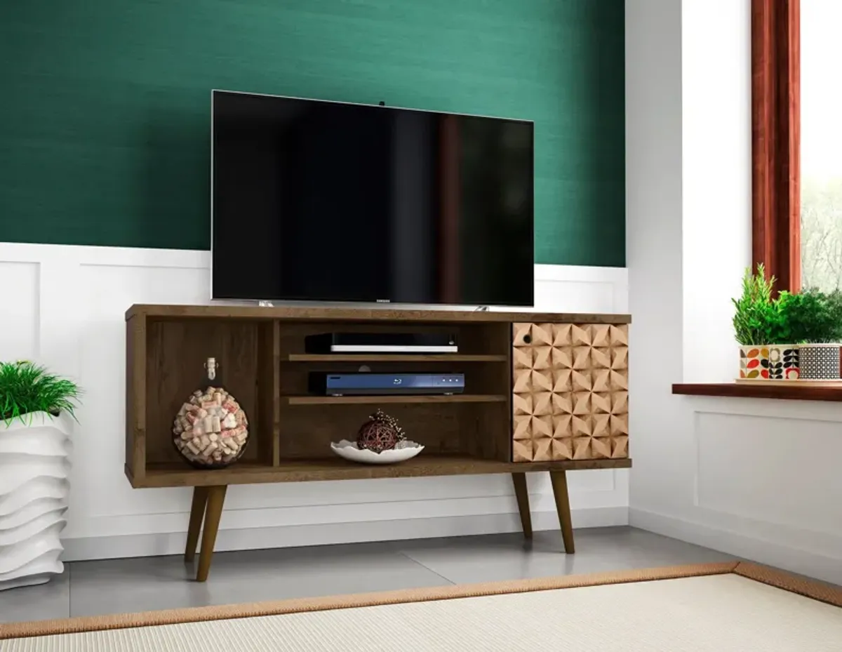 Webb 53" TV Stand - Brown/3D Print