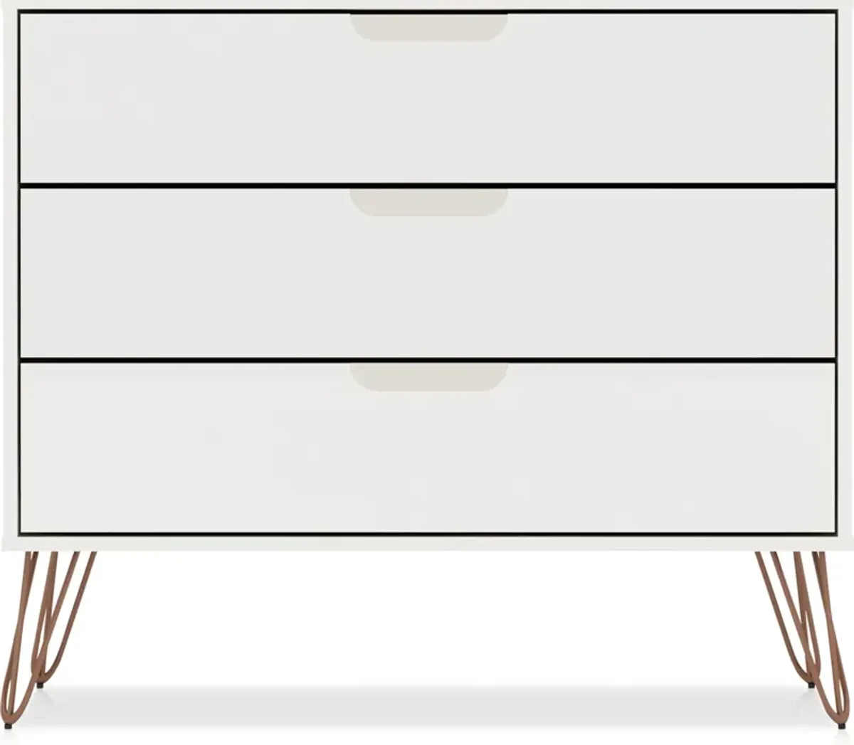 Harvard 3 Drawer Dresser - White