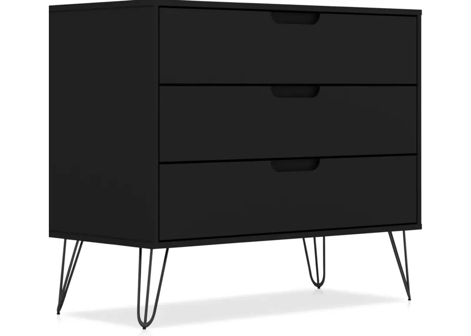 Harvard 3 Drawer Dresser - Black