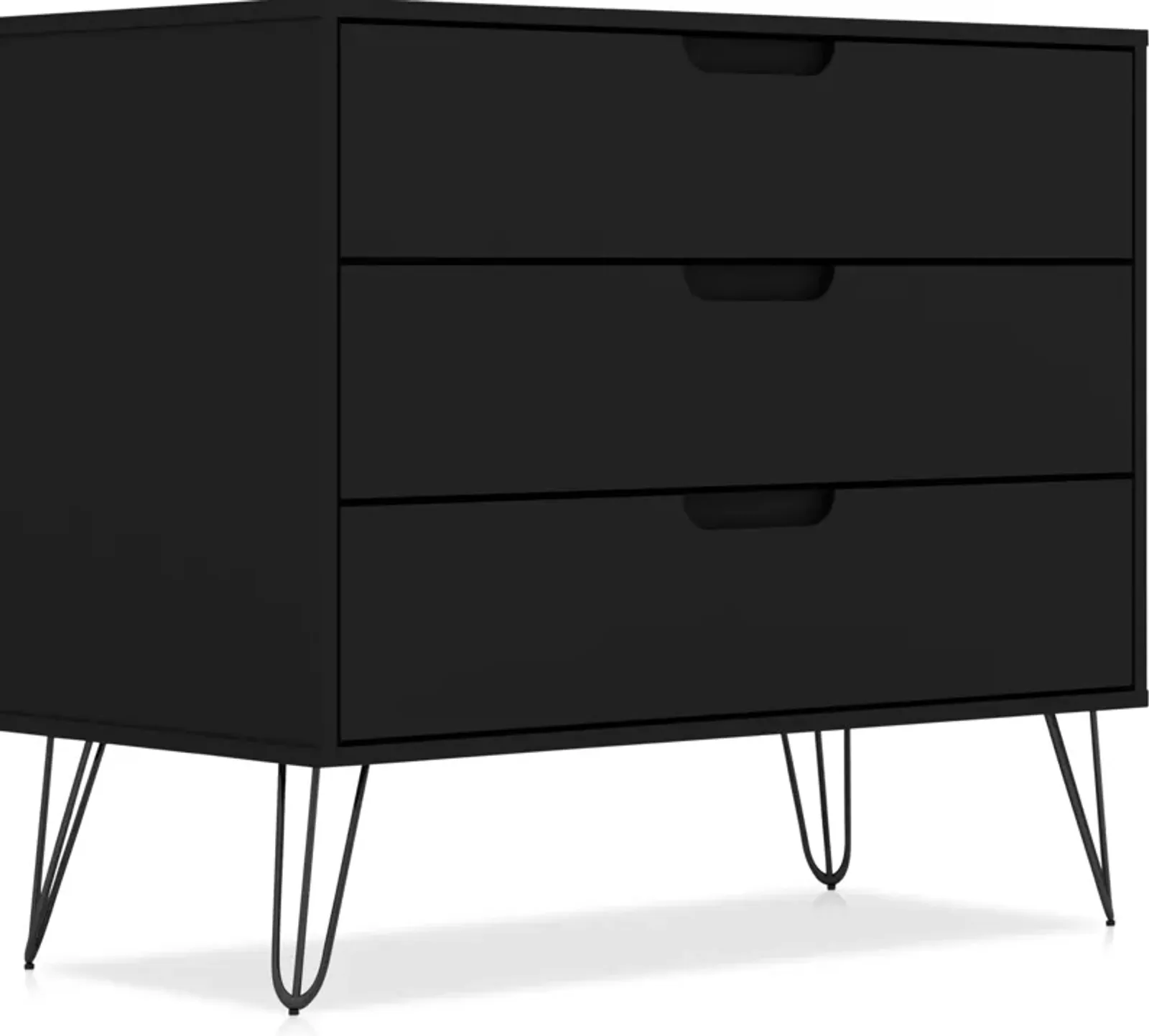 Harvard 3 Drawer Dresser - Black