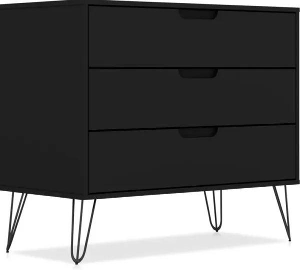 Harvard 3 Drawer Dresser - Black