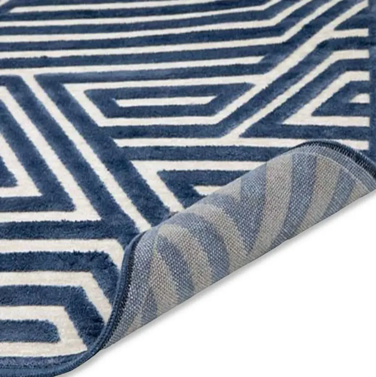 Labyrinth 8' X 10' Area Rug - Blue