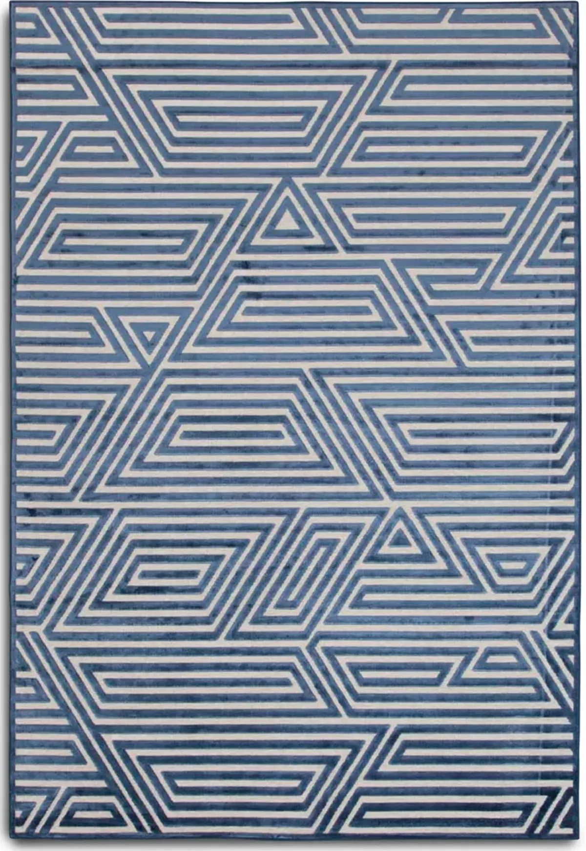 Labyrinth 8' X 10' Area Rug - Blue