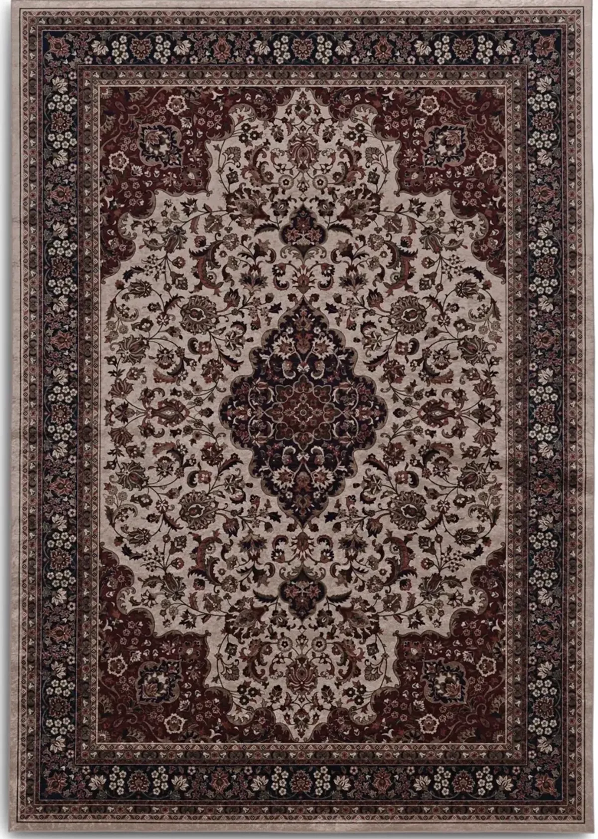 Makalu 5 X 7 Area Rug - Cream/Rust