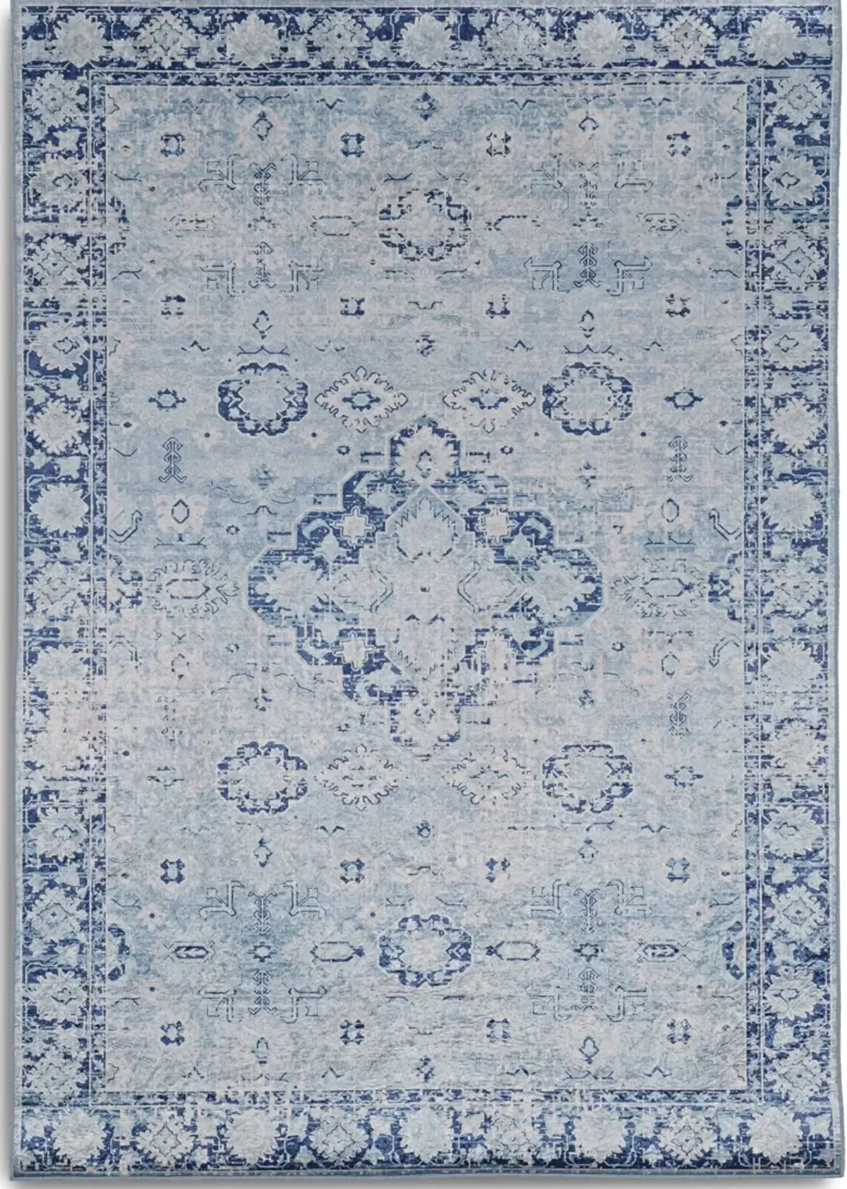 Antero 5 X 7 Area Rug - Blue/Ivory