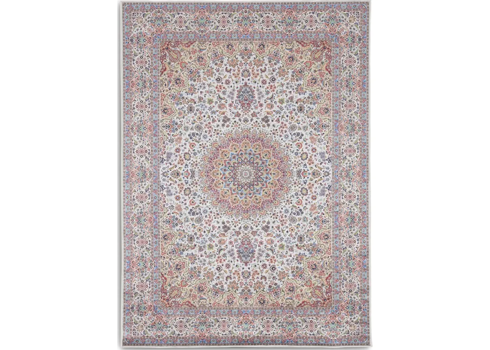 Tiede 2 X 3 Area Rug - Ivory/Blue