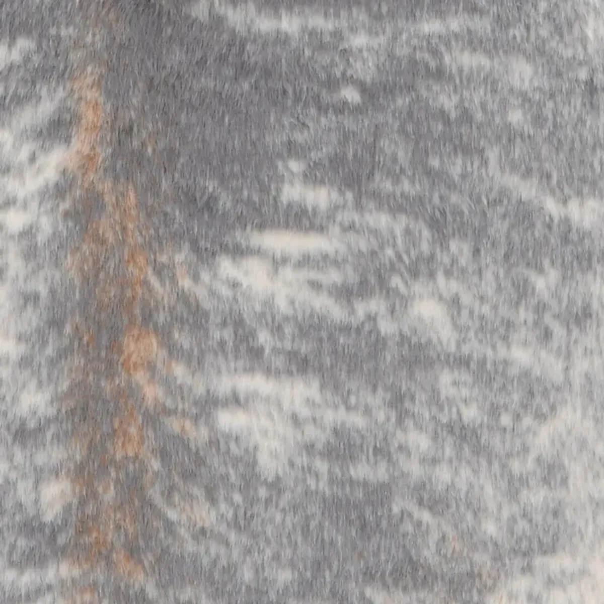 Faux Cowhide 5' x 7' Area Rug - Gray Mix