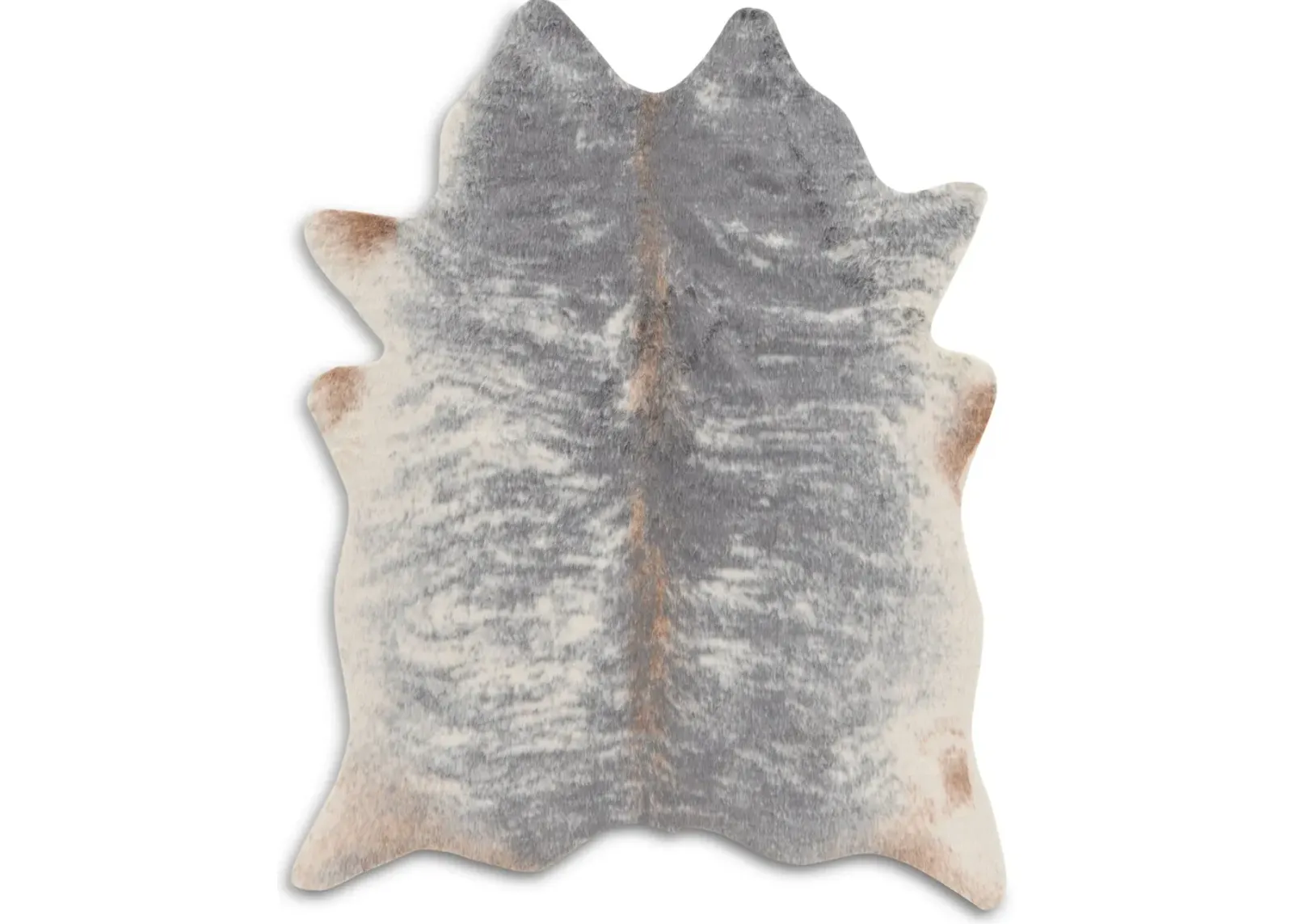 Faux Cowhide 5' x 7' Area Rug - Gray Mix