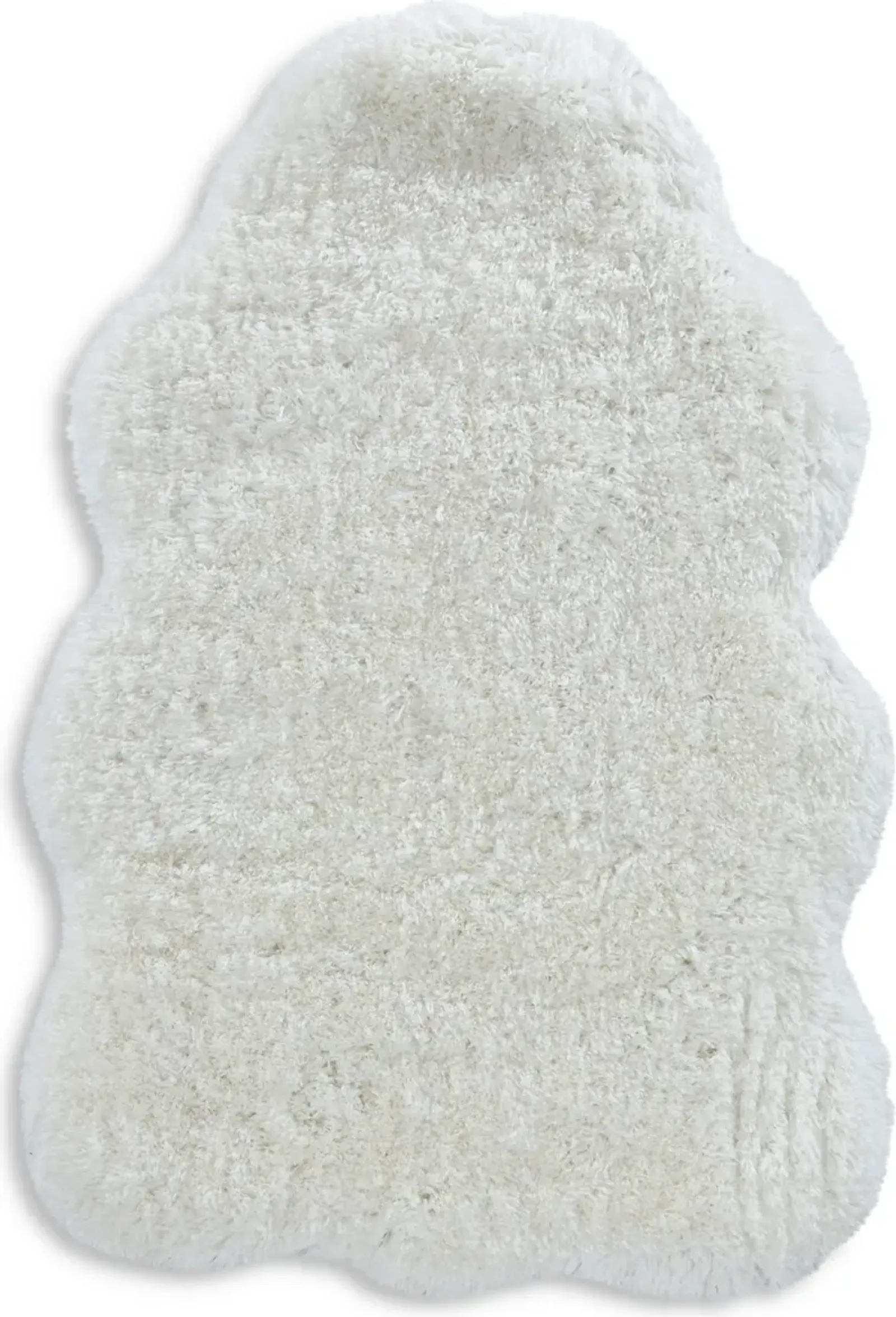 Faux Lamb Skin 4 X 6 Area Rug - Ivory