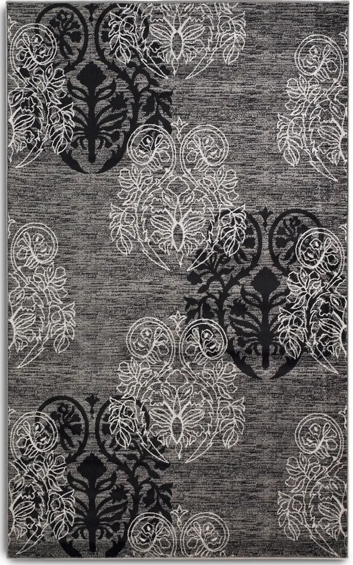 Hermes 5 X 8 Area Rug - Gray/Black