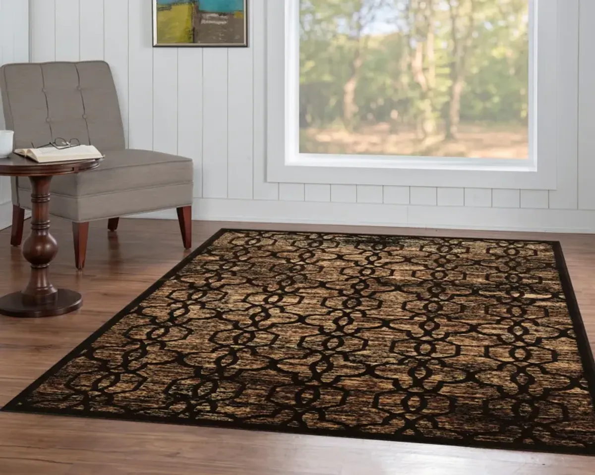 Throne 5 X 8 Area Rug - Brown