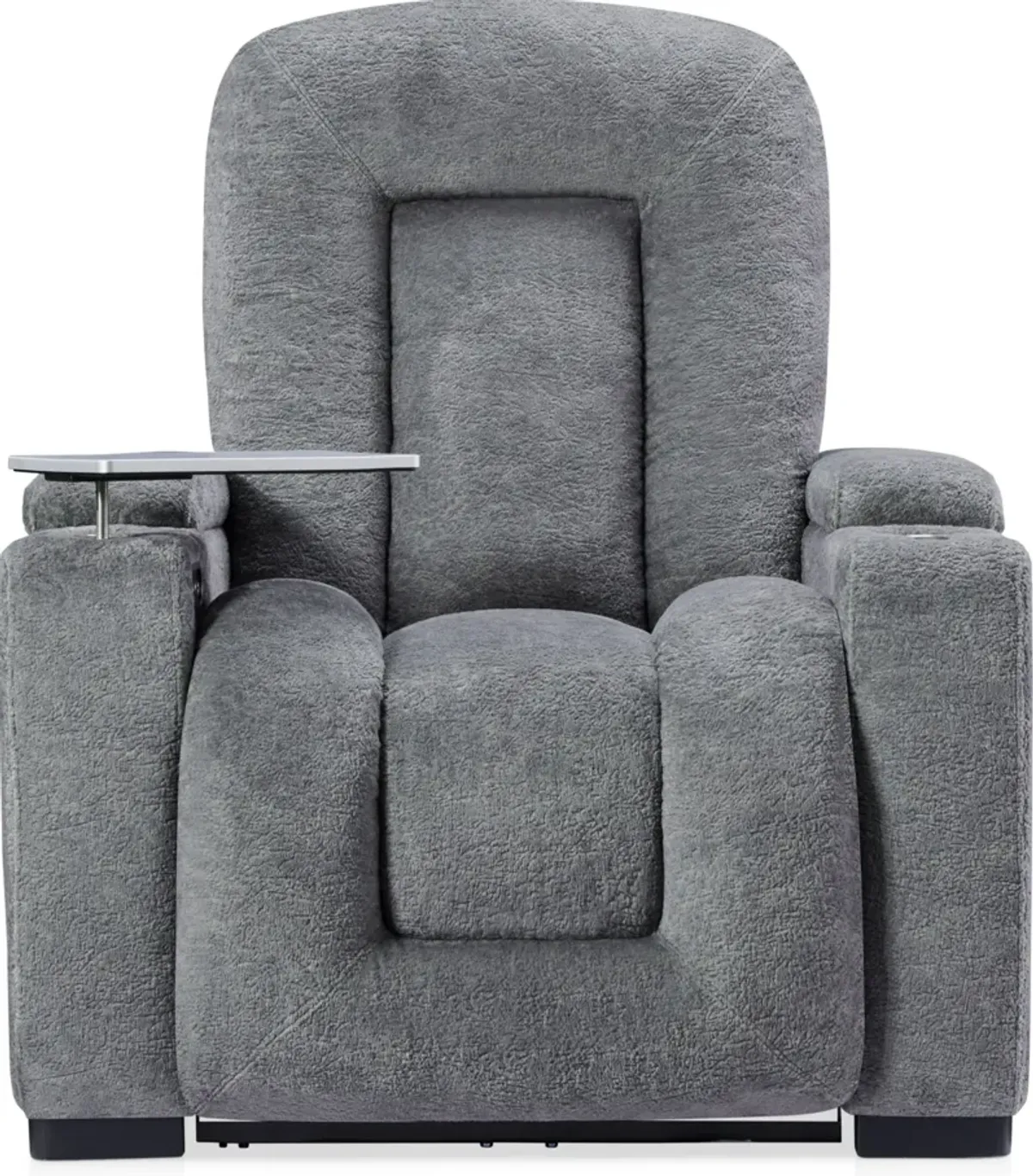 Rory Dual-Power Recliner - Charcoal