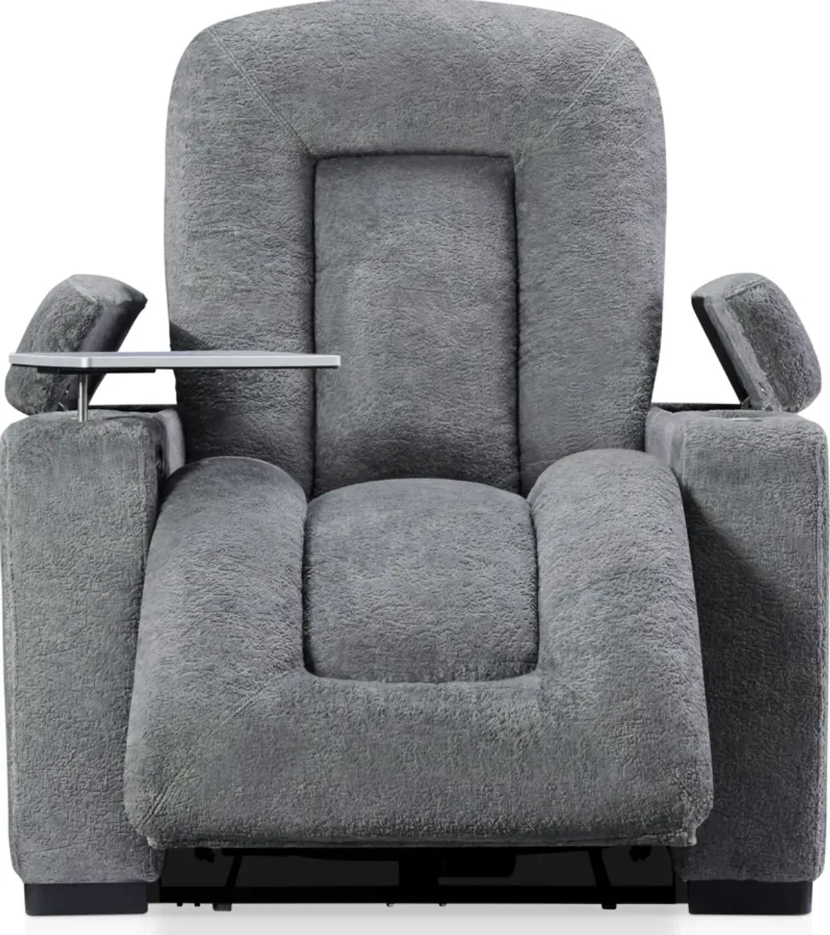 Rory Dual-Power Recliner - Charcoal