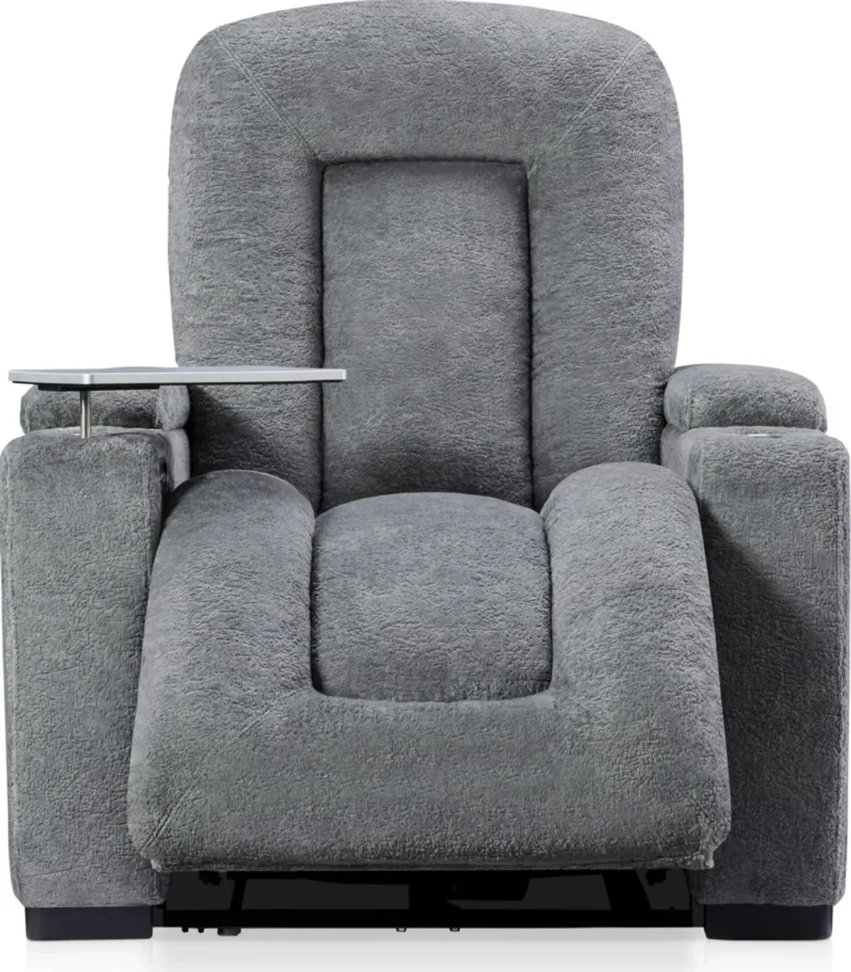 Rory Dual-Power Recliner - Charcoal