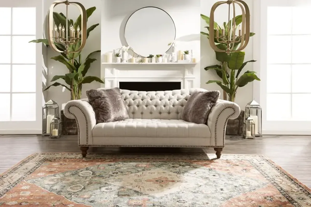 Brittney Sofa and Loveseat Set - Linen