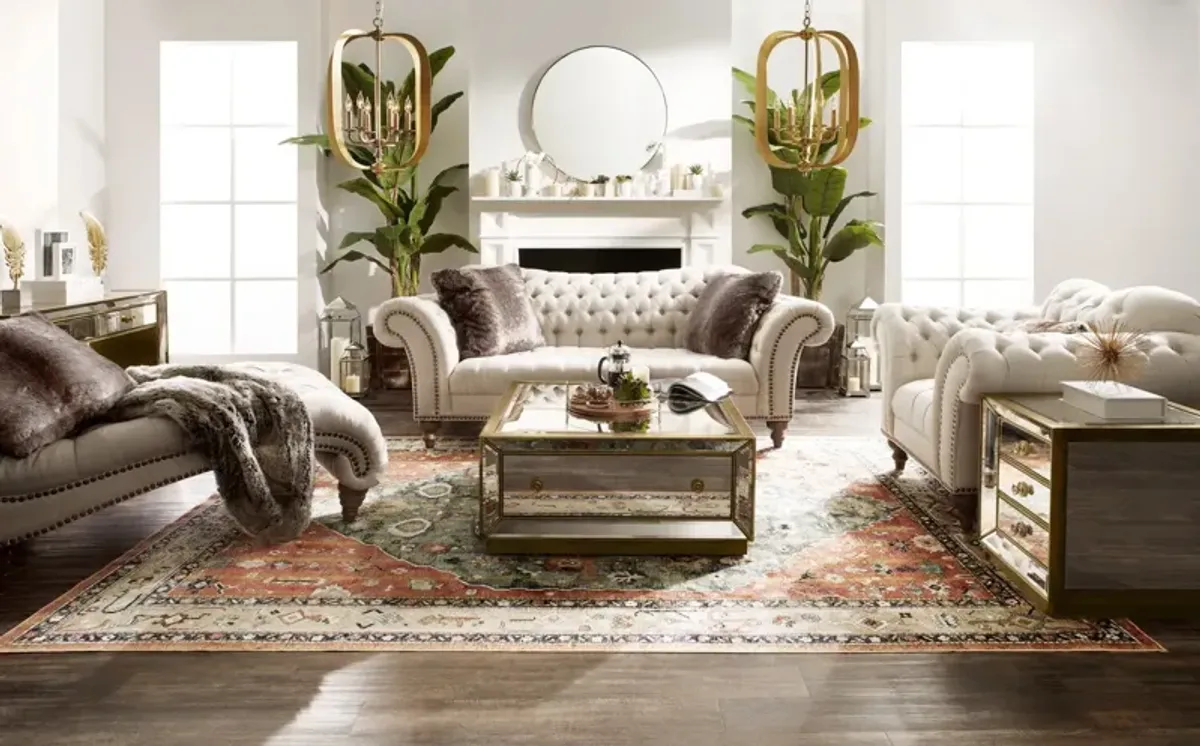 Brittney Sofa, Loveseat and Chaise Set - Linen