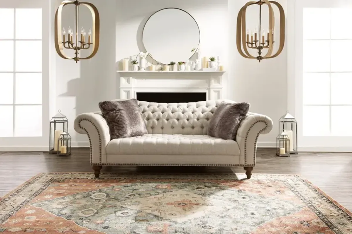 Brittney Sofa, Loveseat and Chaise Set - Linen