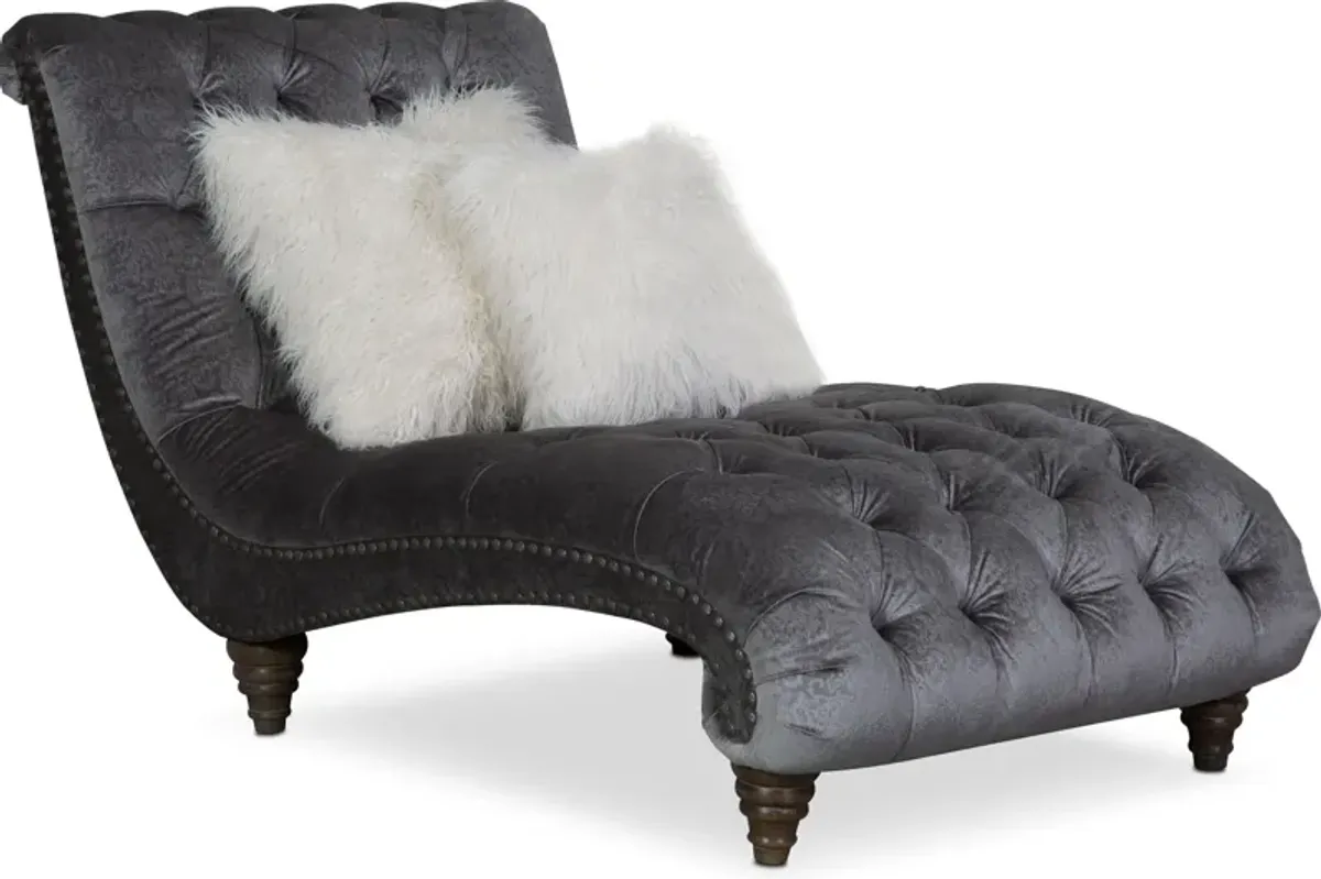 Brittney Sofa and Chaise Set - Charcoal