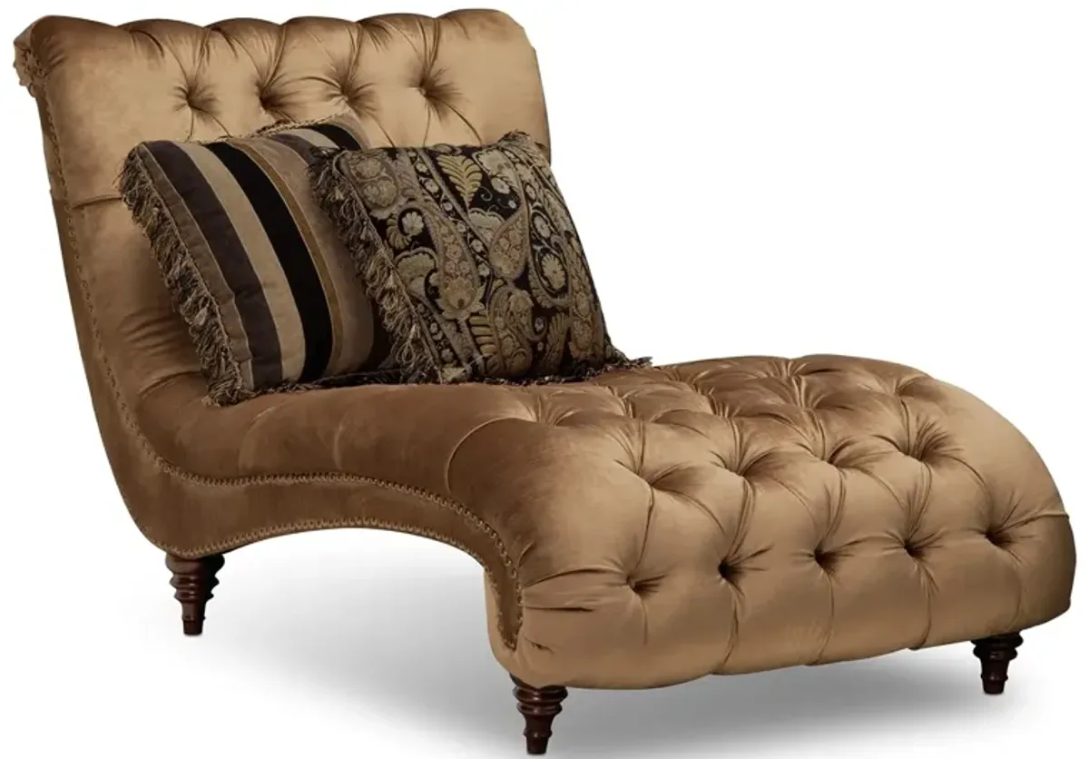 Brittney Sofa and Chaise Set - Bronze