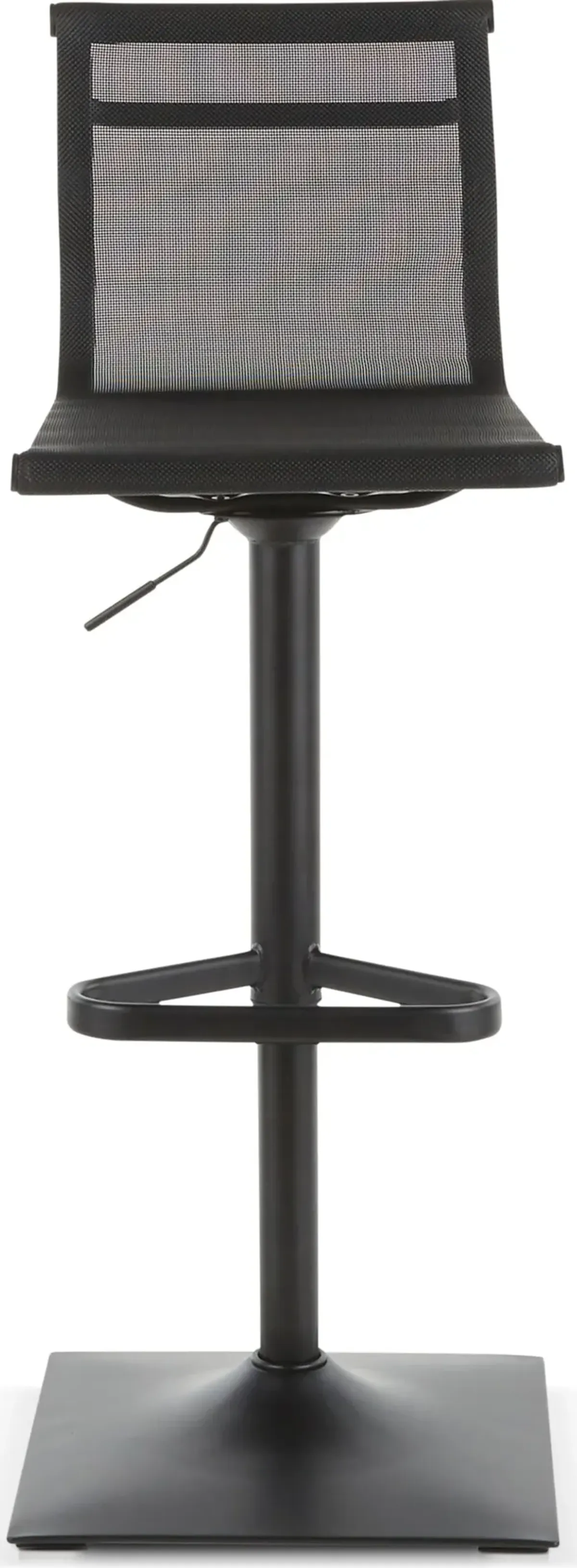 Bergen Adjustable Swivel Bar Stool - Black/Black