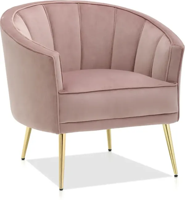Pansy Accent Chair - Blush