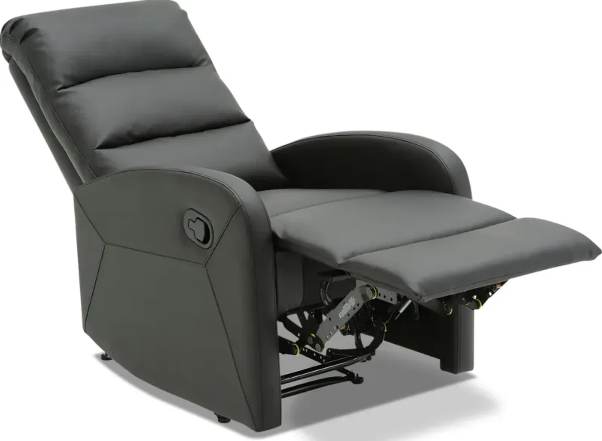 Simone Manual Recliner - Black